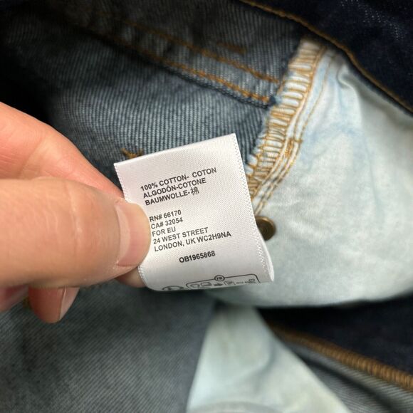 BDG Men's Straight Jeans - Dark Blue - Picture 9 of 10